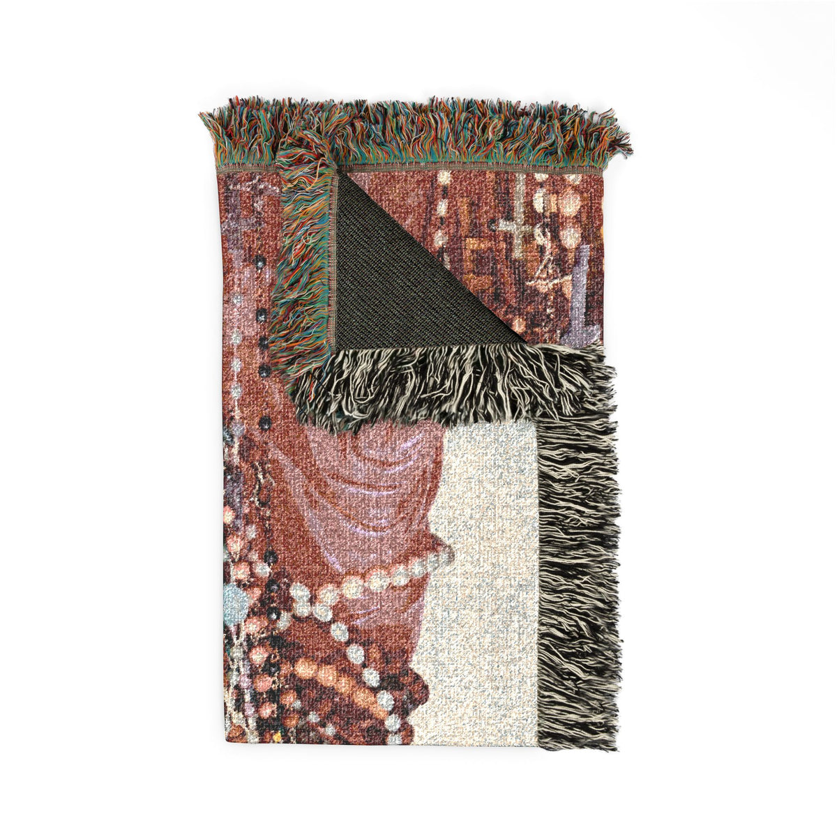 Virgin Mary Woven Blanket — Catholic Rosary Art