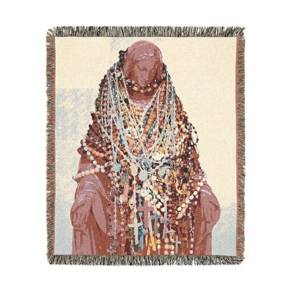 Virgin Mary Woven Blanket — Catholic Rosary Art