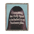 Consulting the Holy Spirit — Christian Woven Blanket