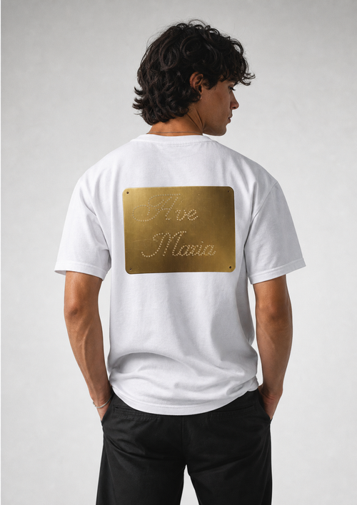 Ave Maria T-Shirt — Catholic Marian Graphic Tee | Christian Faith Shirt