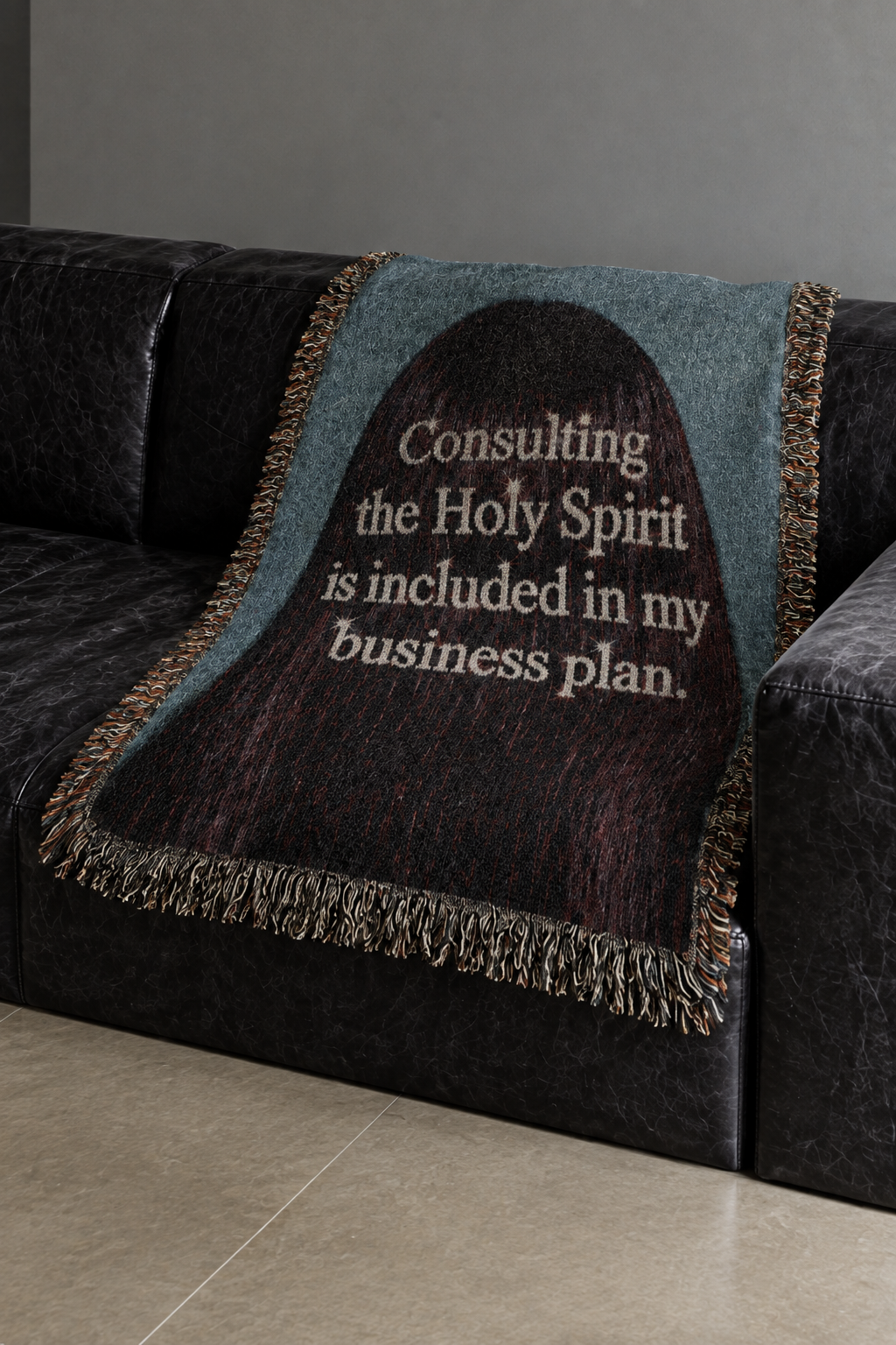 Consulting the Holy Spirit — Christian Woven Blanket Wall Tapestry