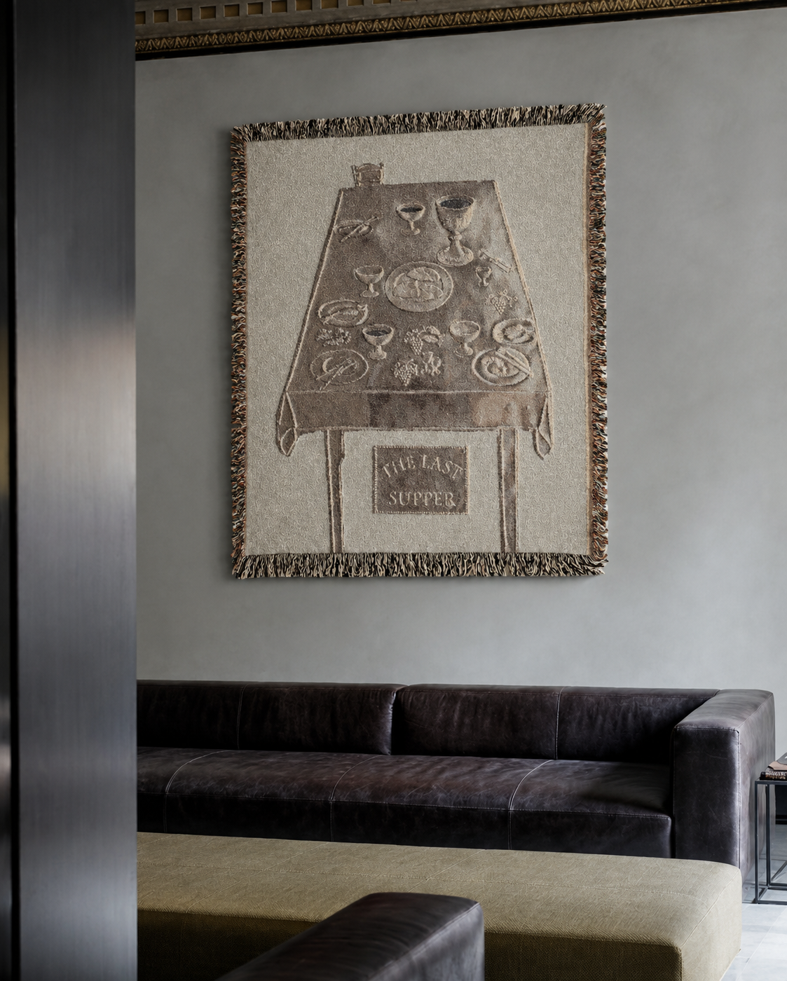 Catholic Eucharist Woven Blanket Wall Tapestry — The Last Supper