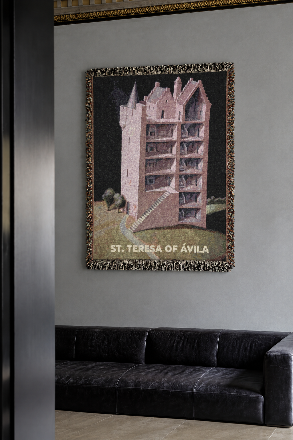 St. Teresa of Ávila Woven Blanket Wall Tapestry — Interior Castle