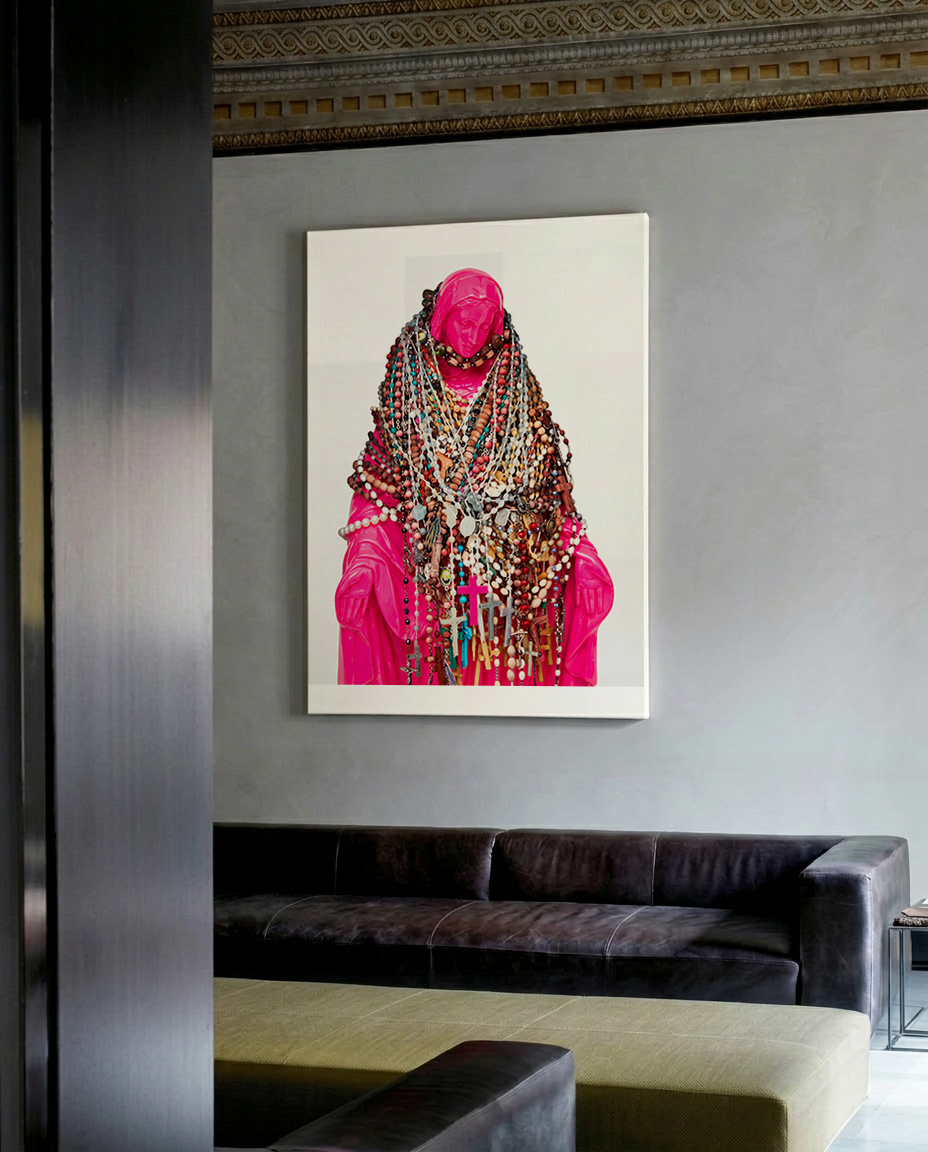 Virgin Mary Canvas — Catholic Rosary Madonna