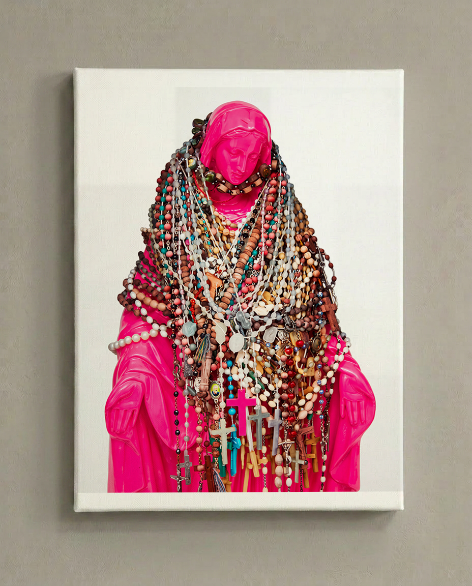 Virgin Mary Canvas — Catholic Rosary Madonna