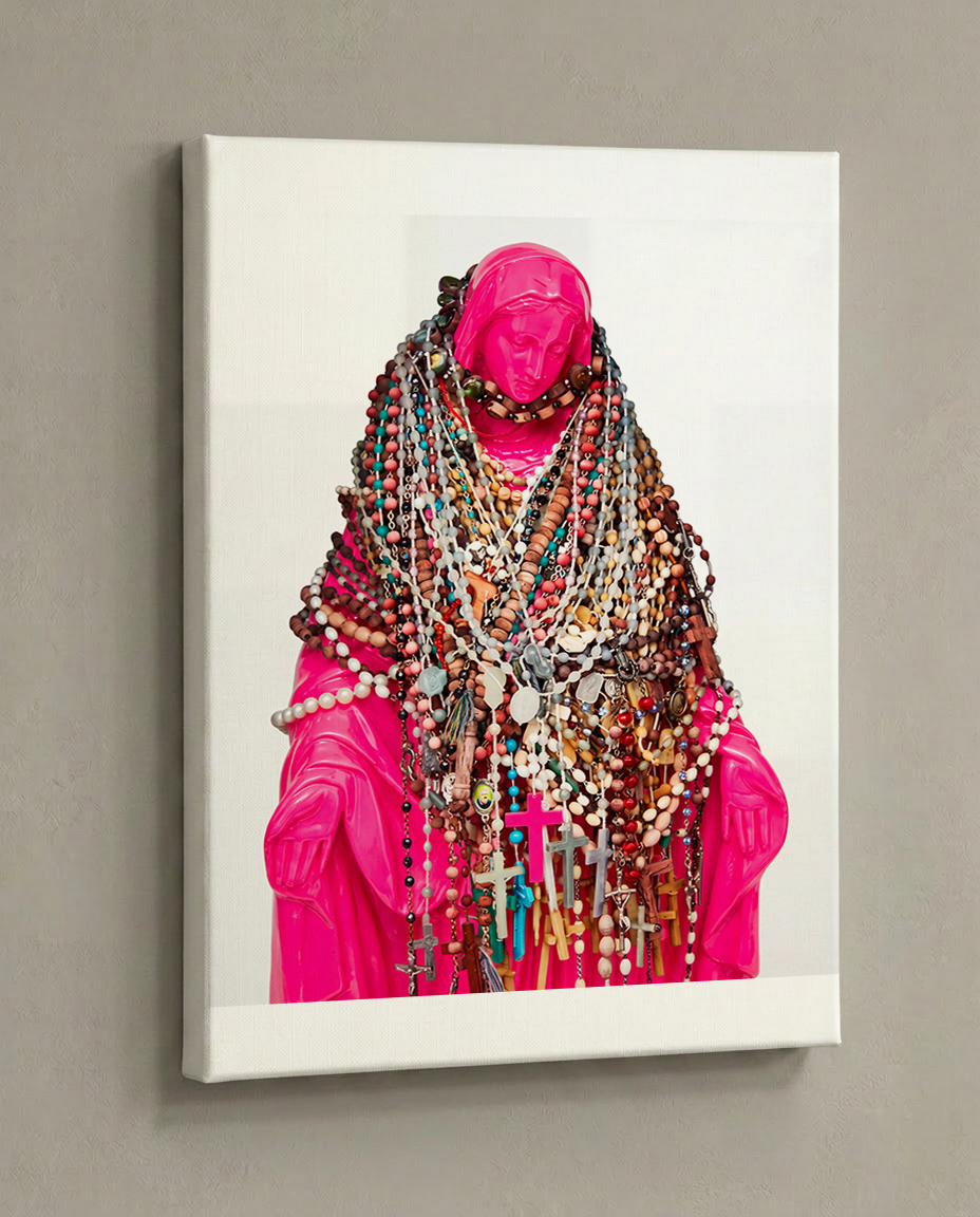 Virgin Mary Canvas — Catholic Rosary Madonna