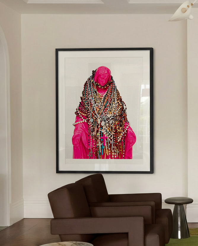 Virgin Mary Framed Art — Catholic Rosary Madonna