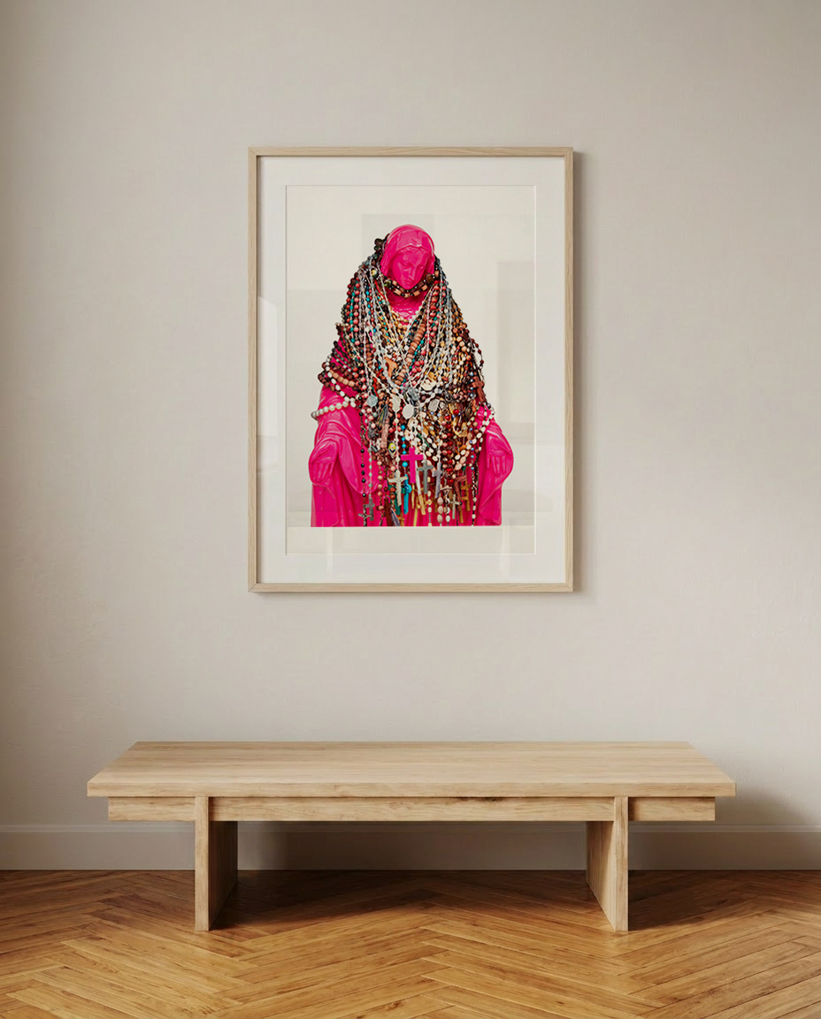 Virgin Mary Framed Art — Catholic Rosary Madonna