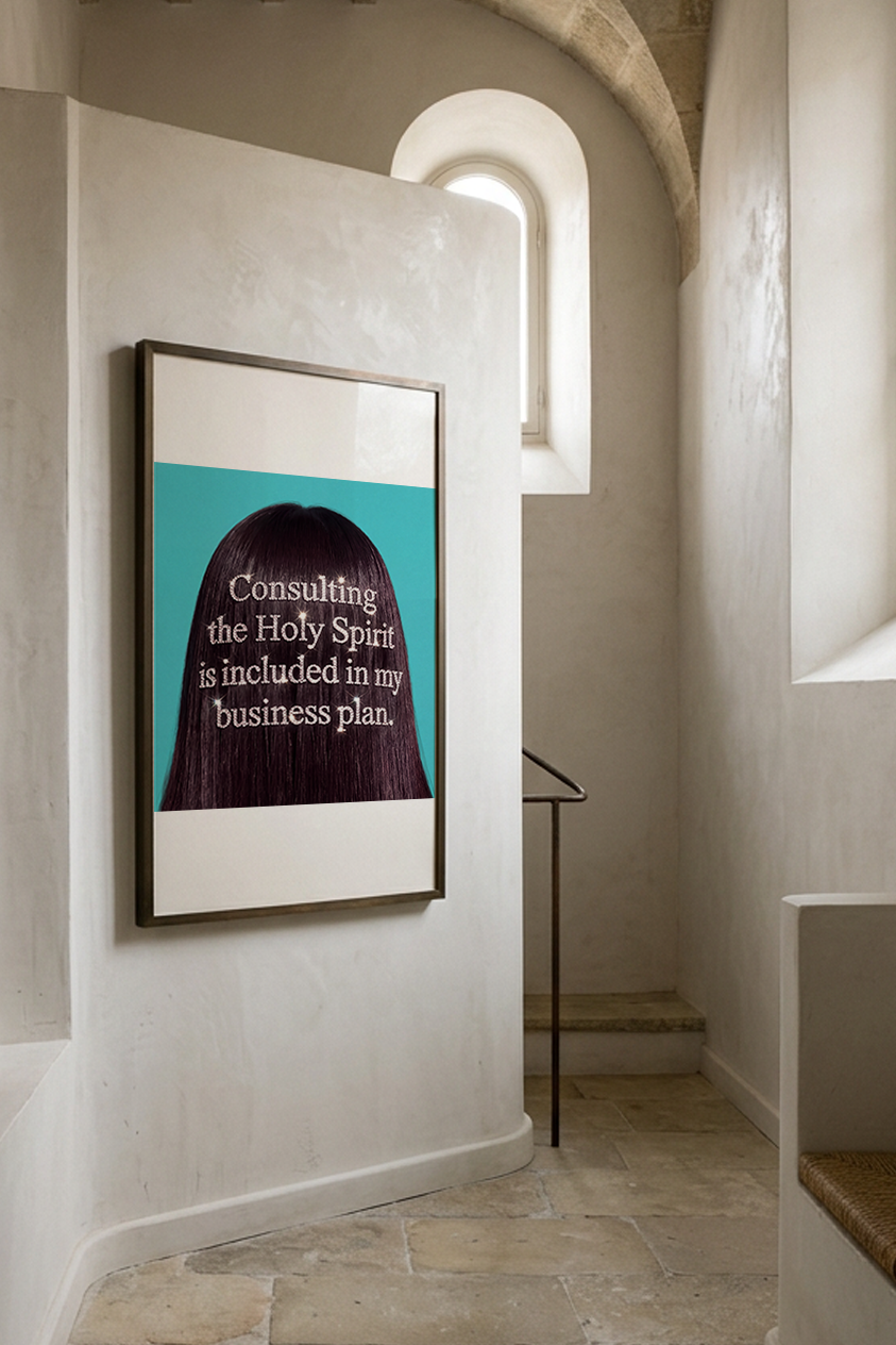 Consulting the Holy Spirit — Christian Business Poster