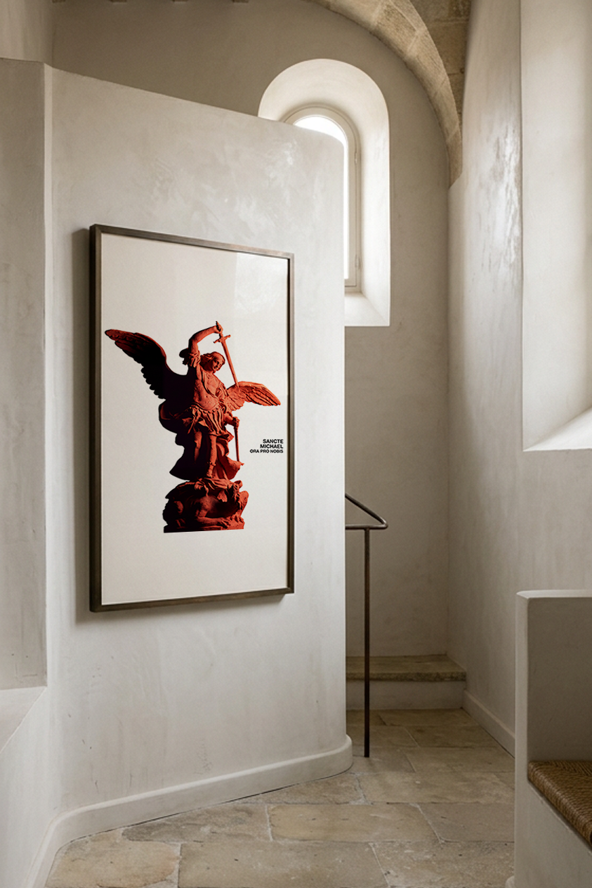 Saint Michael Archangel Poster — Sancte Michael, Ora Pro Nobis
