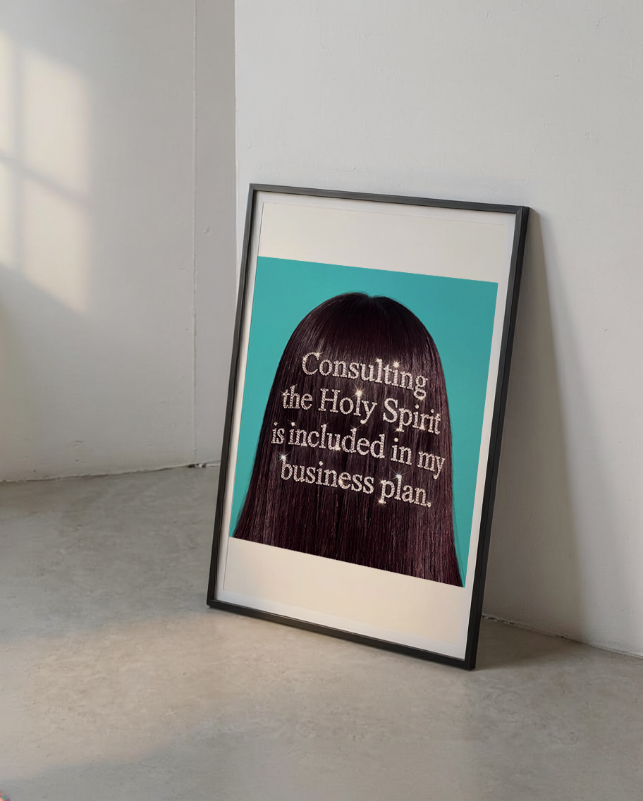 Consulting the Holy Spirit — Christian Business Poster