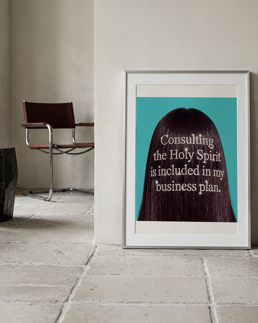 Consulting the Holy Spirit — Christian Business Poster