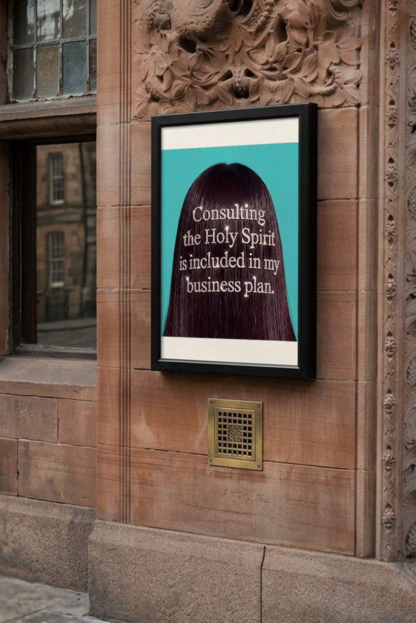 Consulting the Holy Spirit — Christian Business Poster