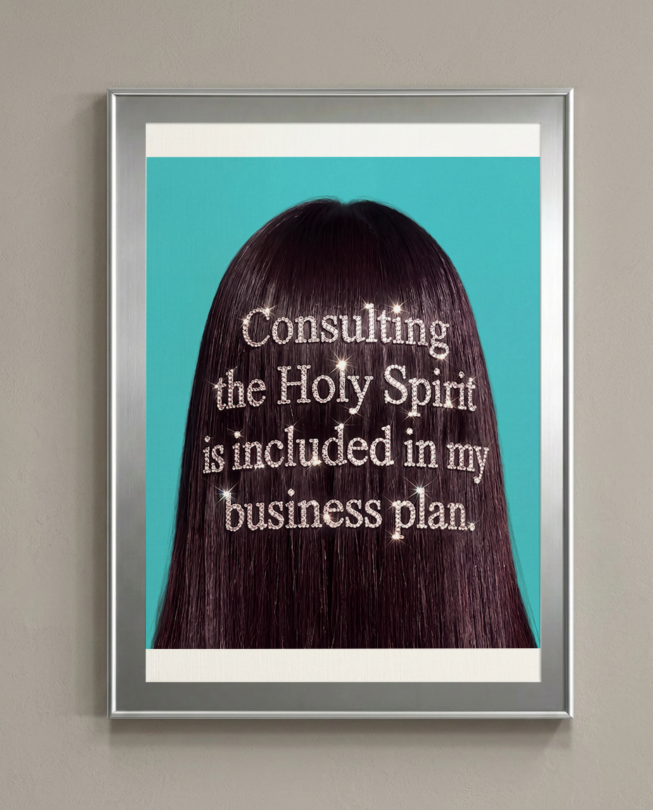 Consulting the Holy Spirit — Christian Business Poster